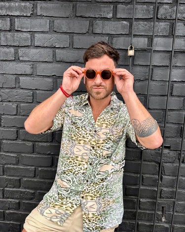 CAMISA DE SEDA HOMBRE TRAMA